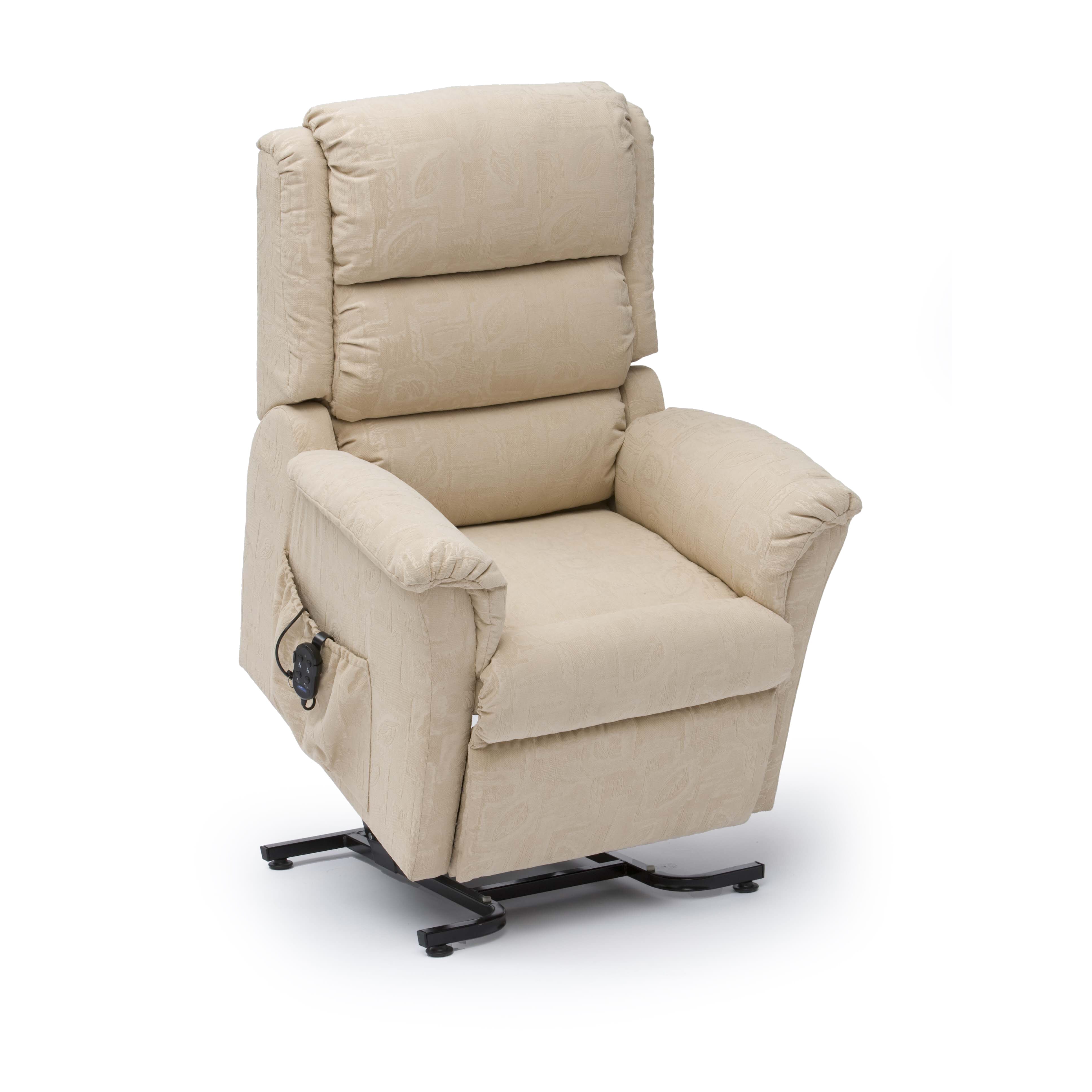 nevada dual motor riser recliner chair beige
