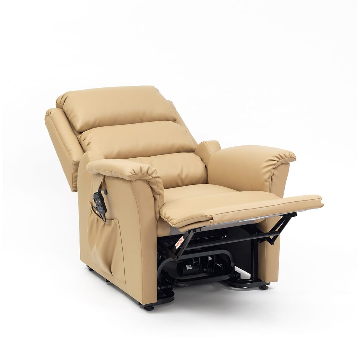 nevada dual motor riser recliner chair cobblestone anti microbial pvc reclined