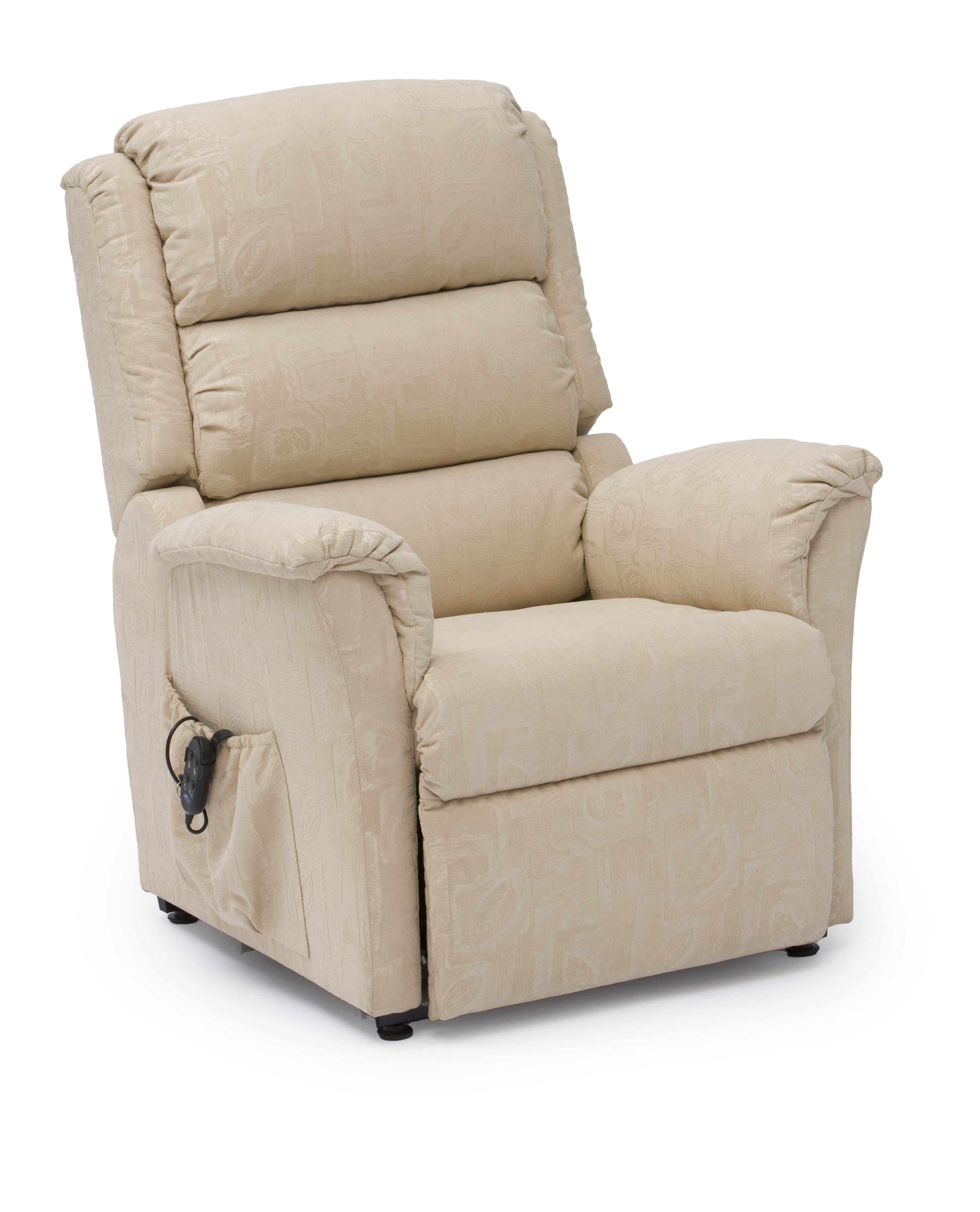 View Nevada Dual Motor Riser Recliner Chair Beige Fabric information