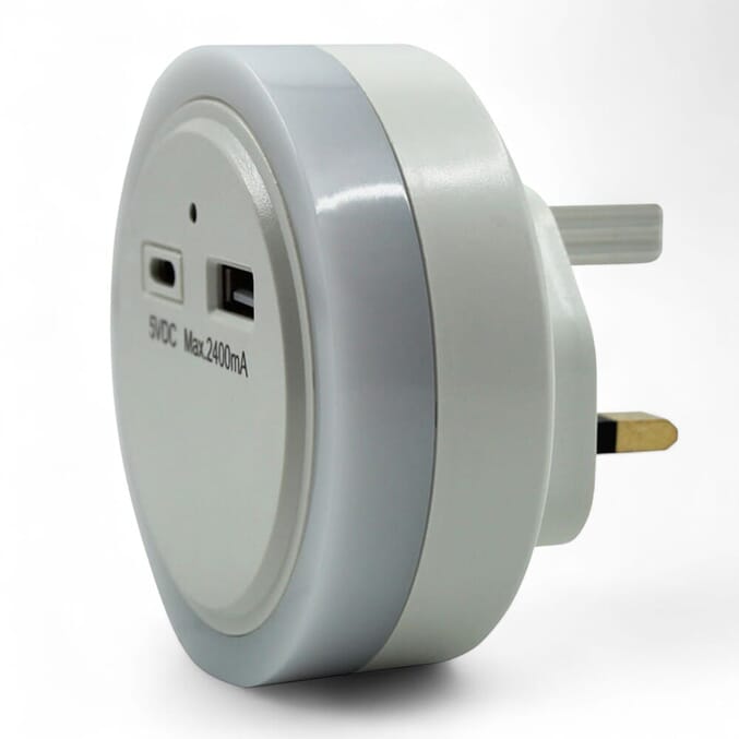 night light with usb charger