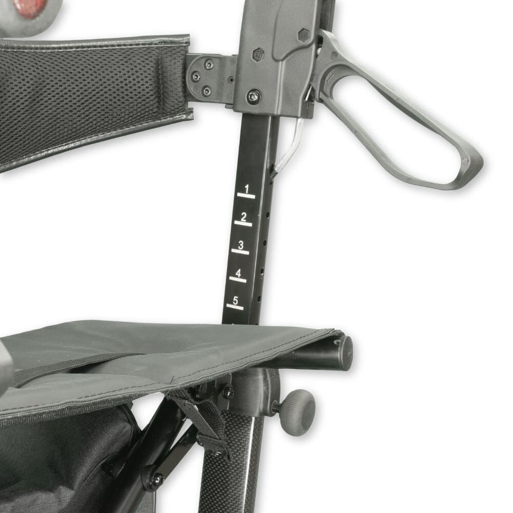 nimbus carbon fibre rollator height adjust