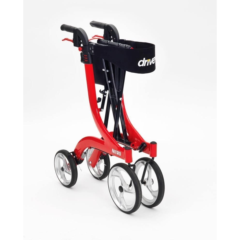 nitro rollator red folded