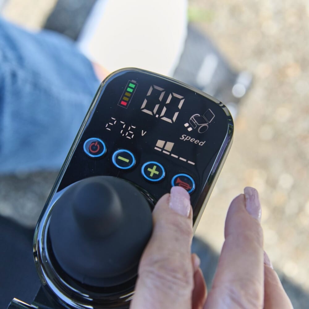 nitron carbon fibre electric wheelchair controls