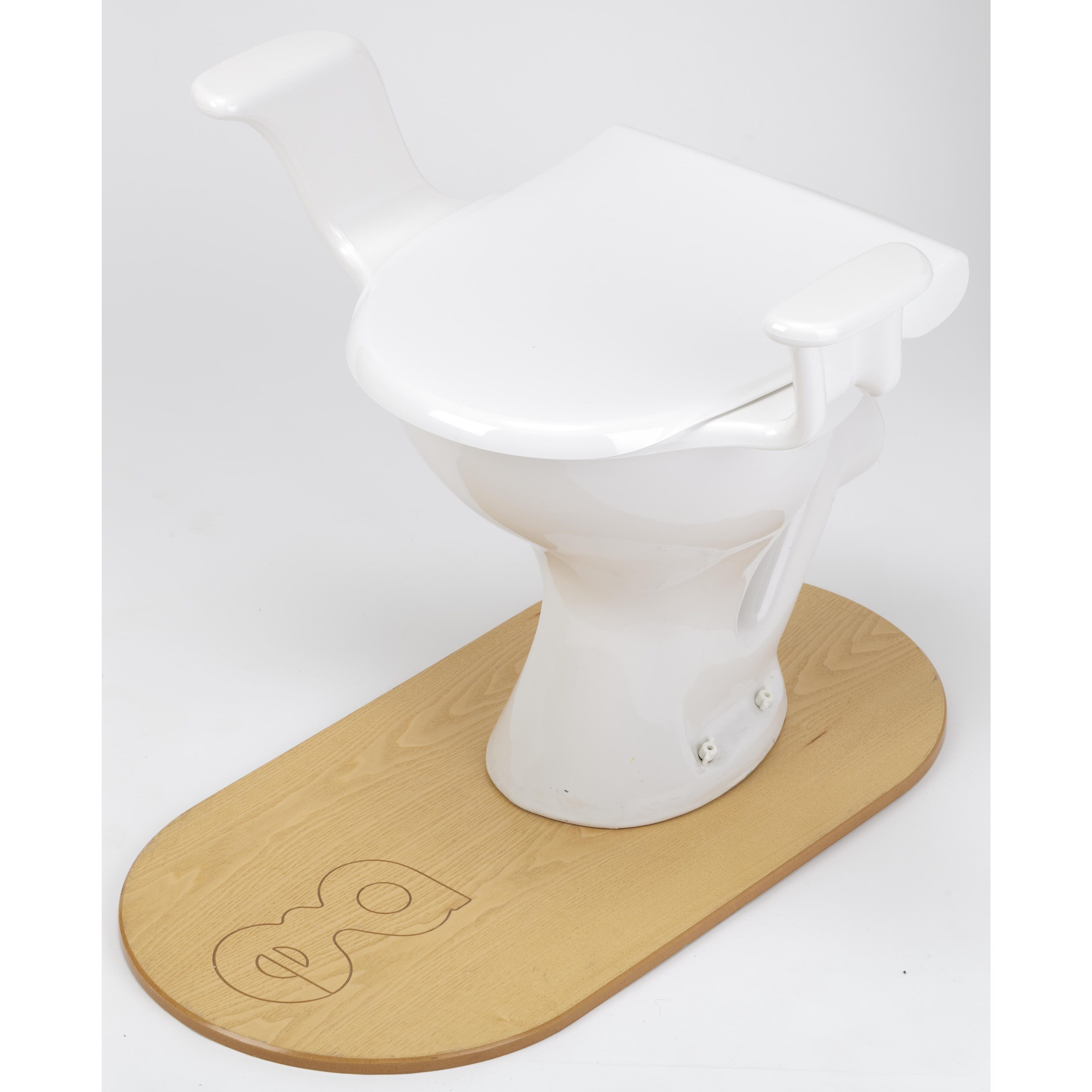 nobi family abs plastic toilet seat with arms 2
