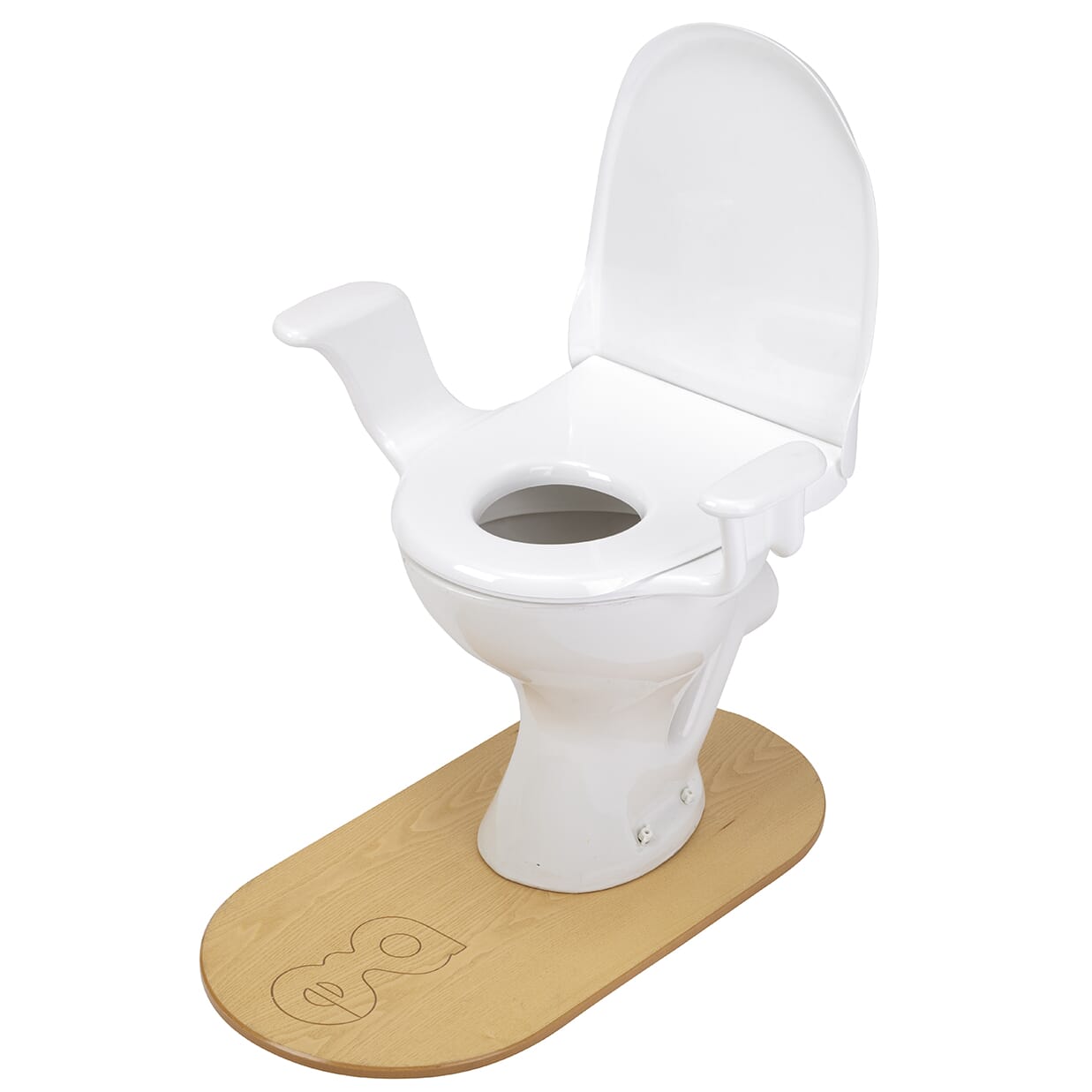 nobi family abs plastic toilet seat with arms 6
