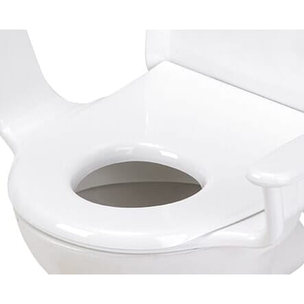 nobi family toilet seat with arms close up