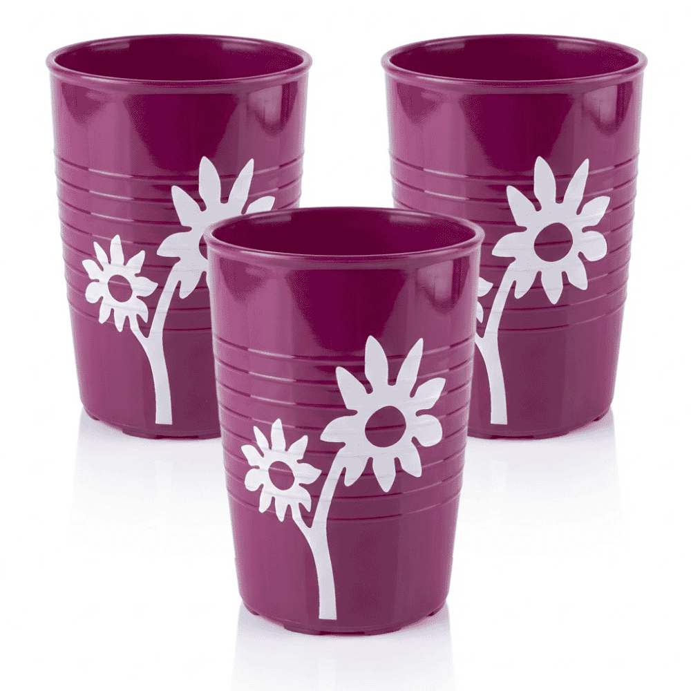NonSlip Flower Cup Blackberry Pack of 3