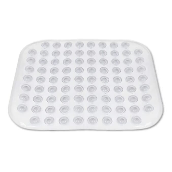 non slip shower mat white
