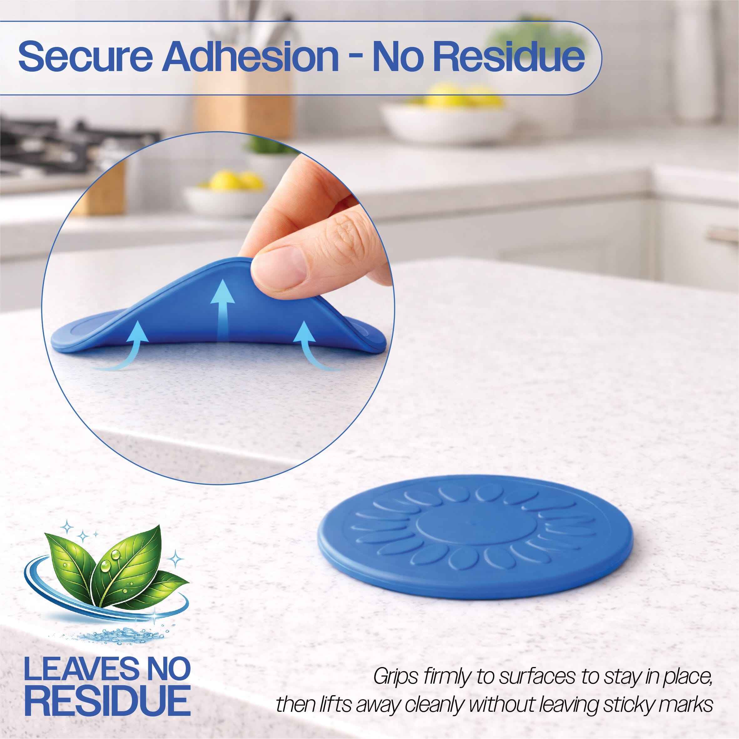 non slip silicone coaster pack of 4 secure grip