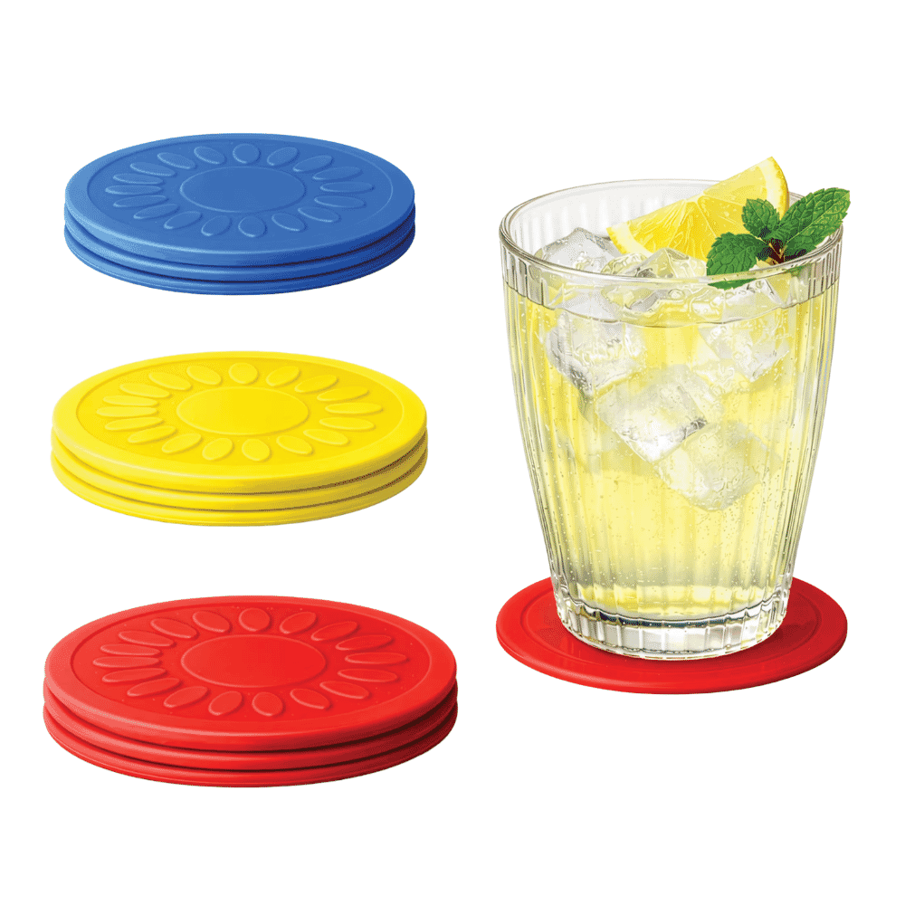Non Slip Silicone Coaster - Pack of 4