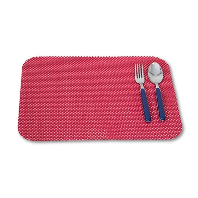 non slip tablemat chilli red