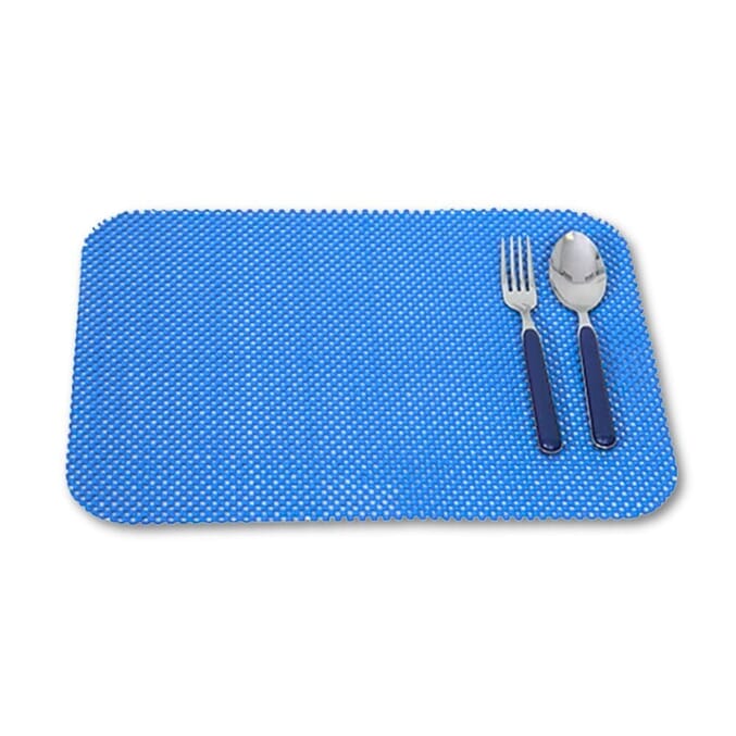 non slip tablemat electric blue