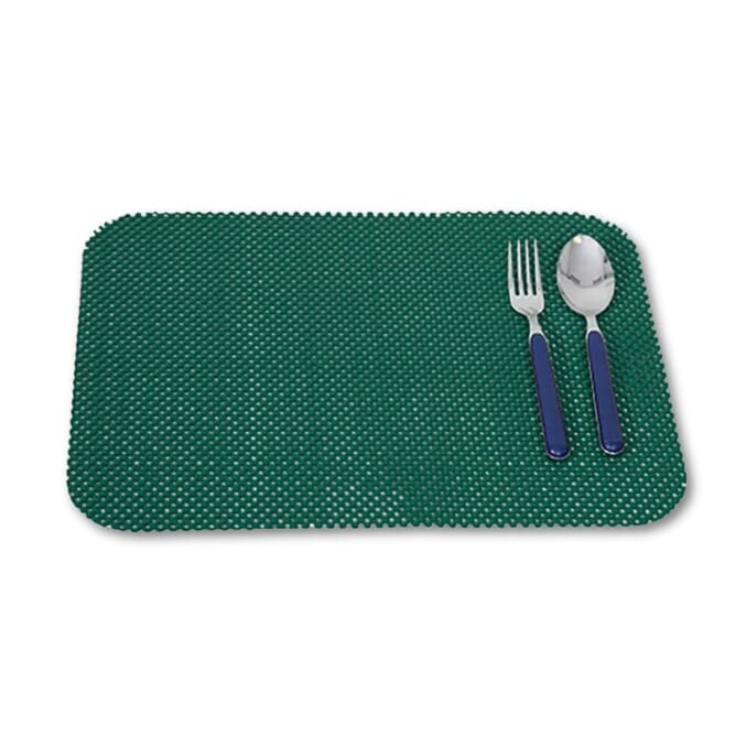 non slip tablemat forest green