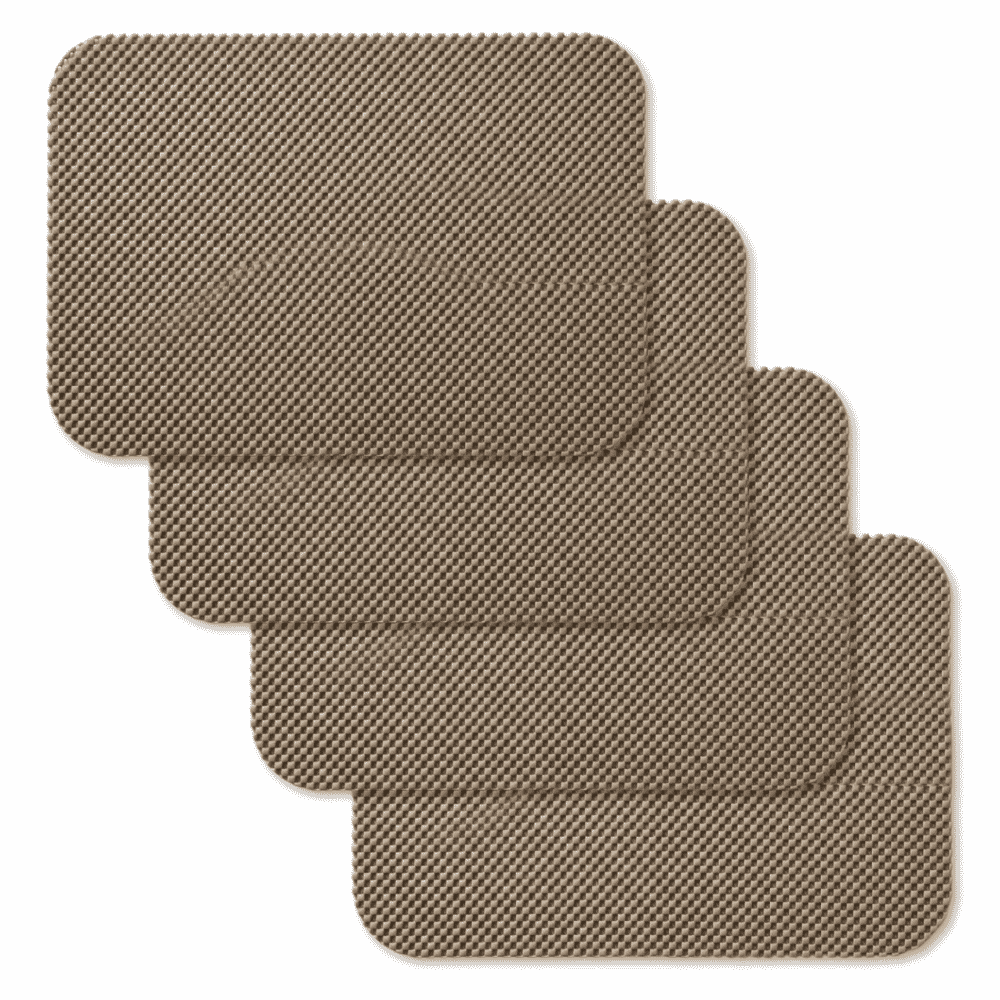 non slip tablemat taupe pack of 4