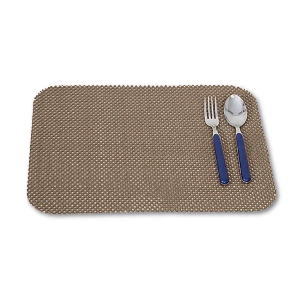 non slip tablemat taupe
