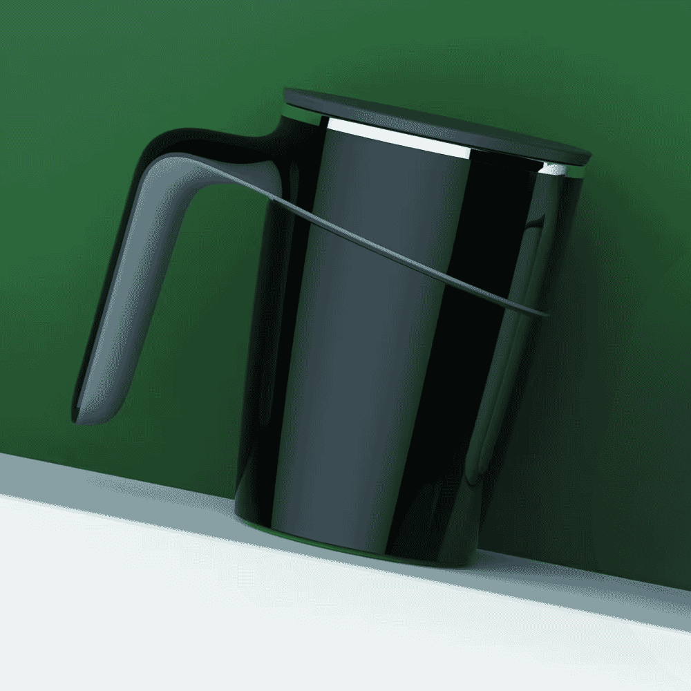 non tip vacuum cup black