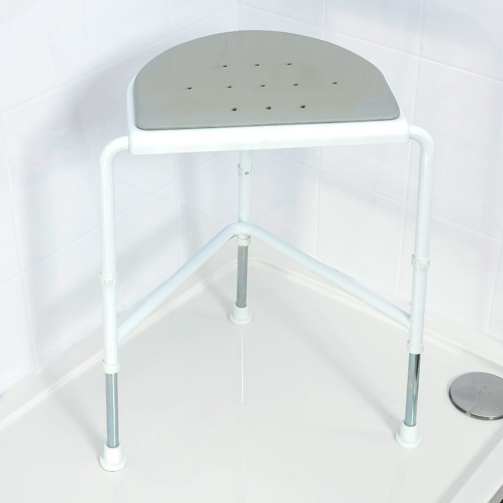 View Nuvo Corner Shower Stool With Padded Seat information