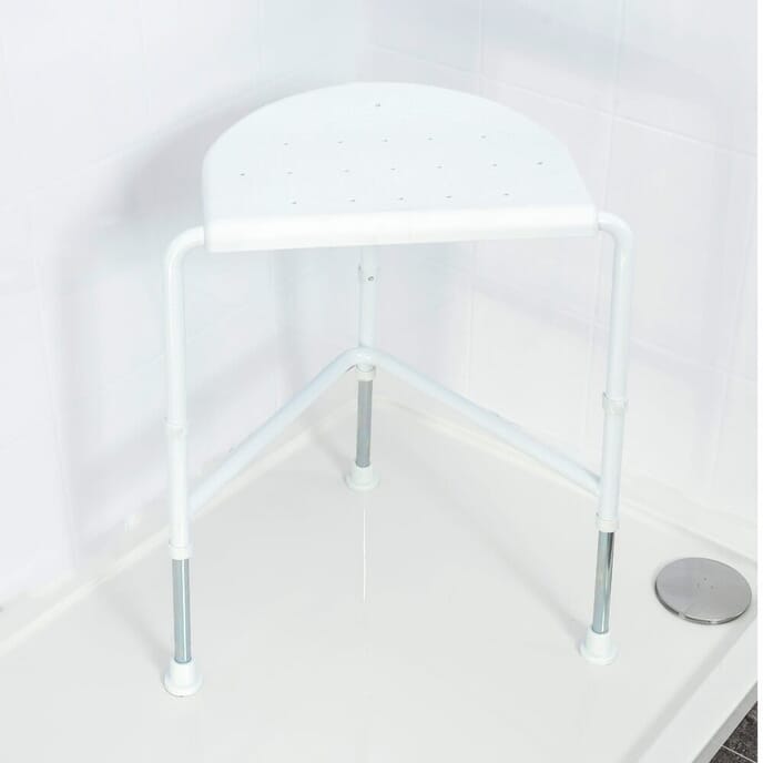 nuvo corner shower stool