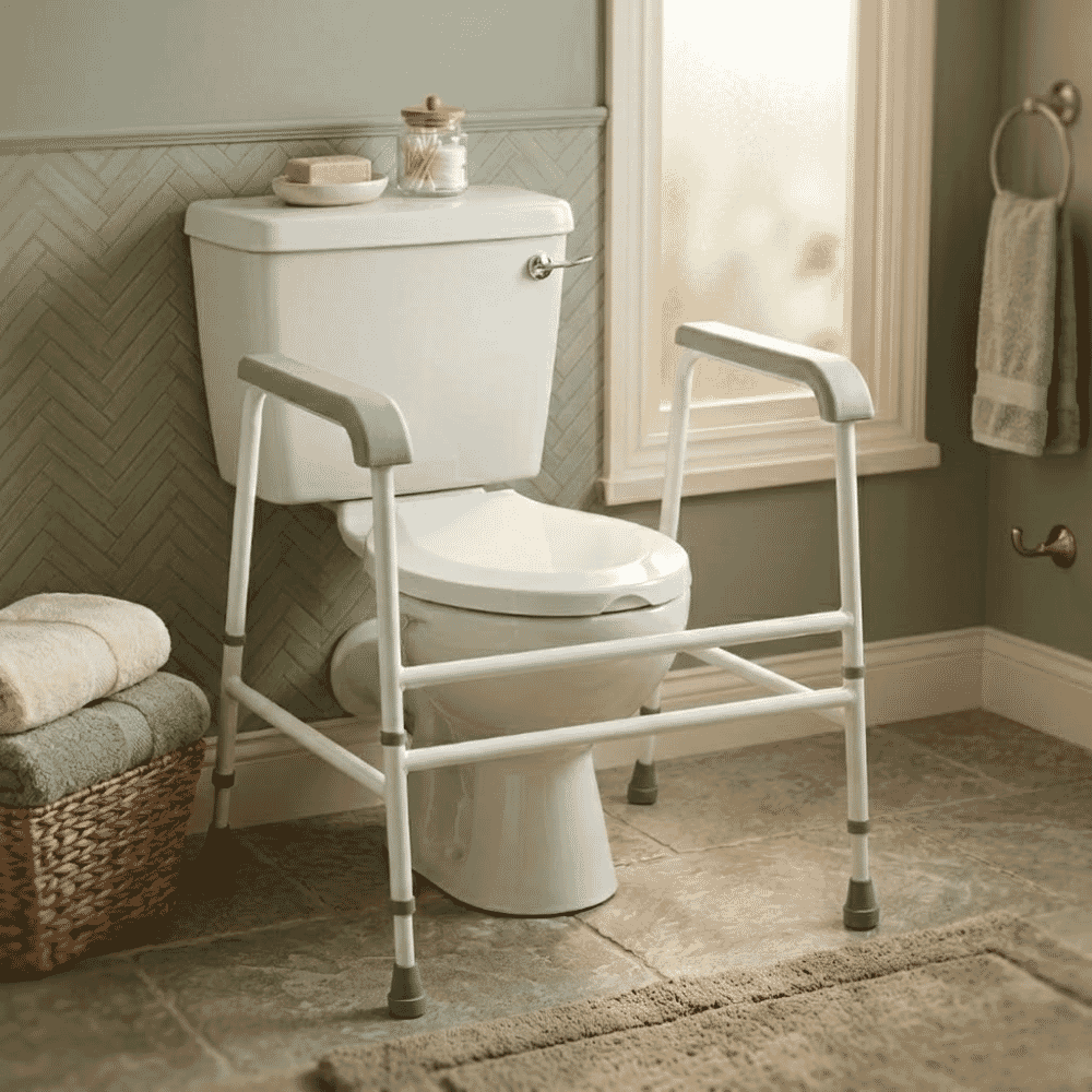 nuvo extra wide toilet frame lifestyle