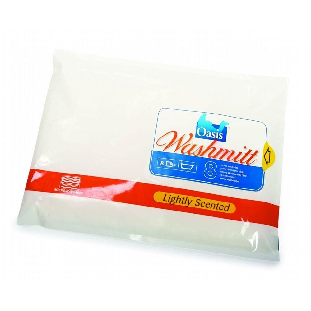 Oasis® Washmits perfumed pack of 8