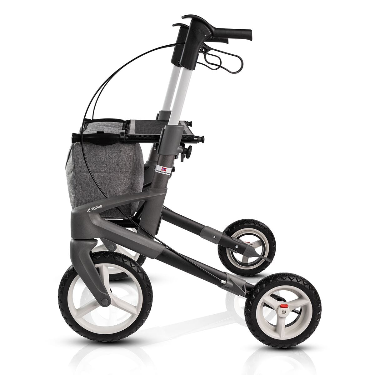olympus all terrain rollator black side on