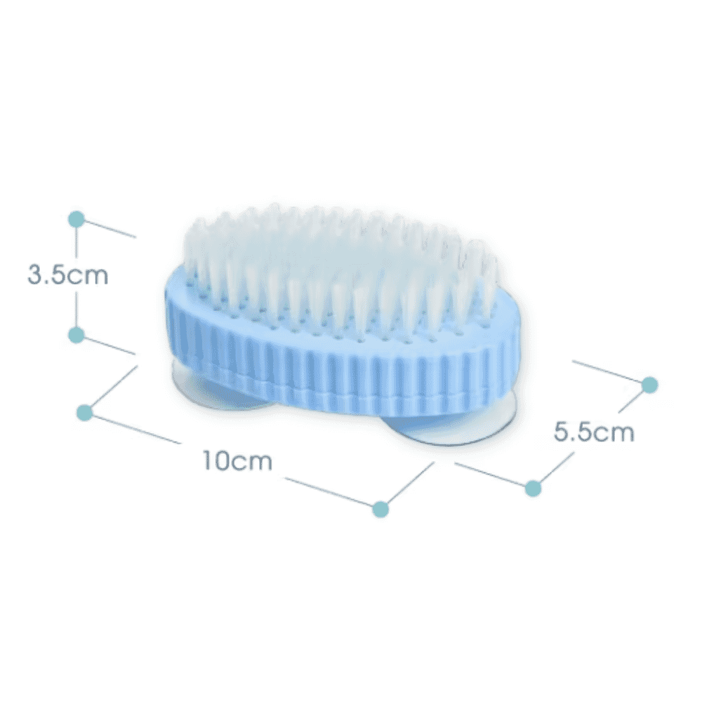 one hand suction nail brush dimensions