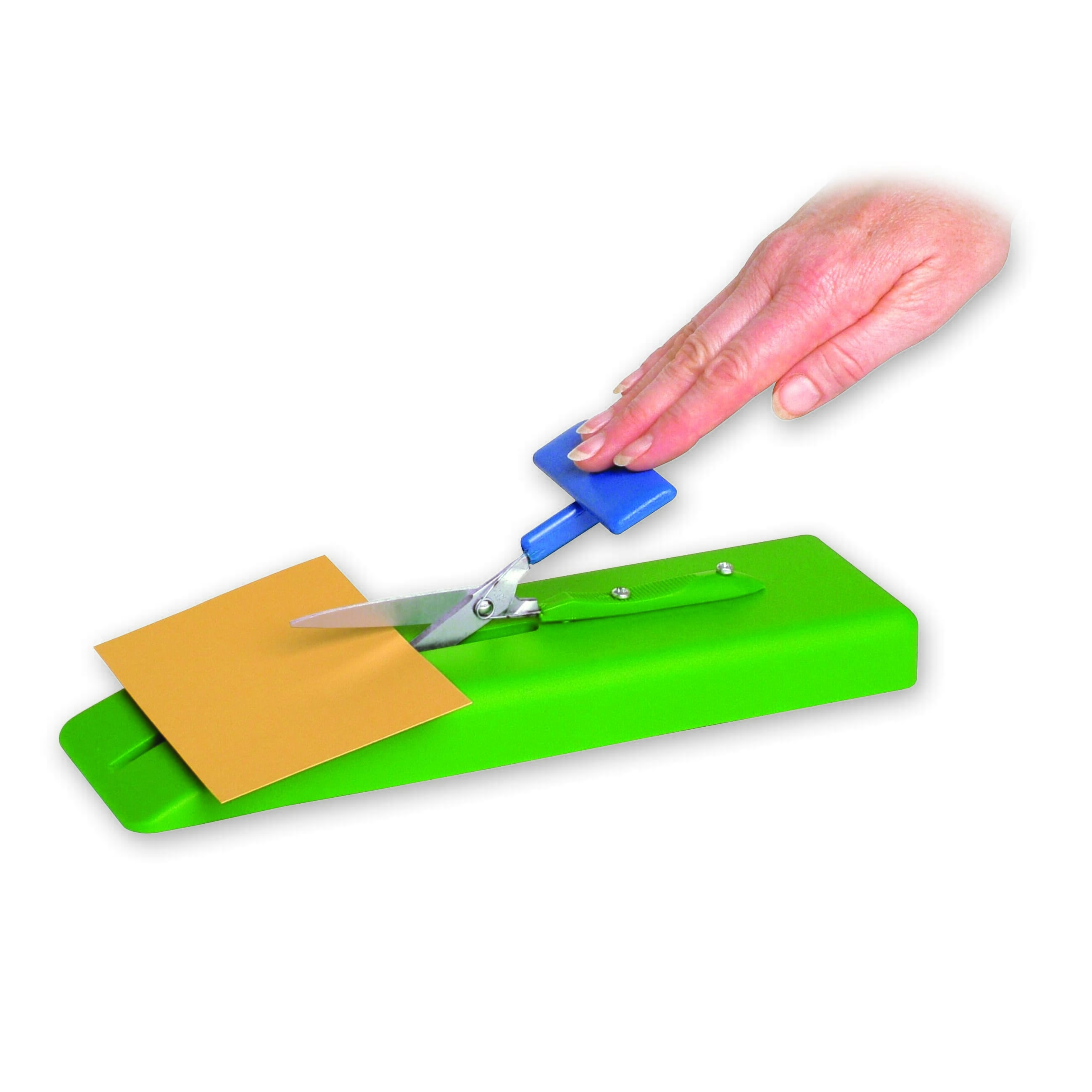 one hand table top scissors in use