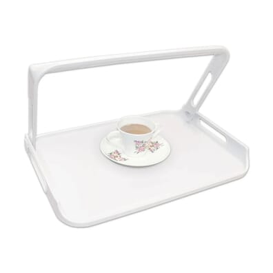 One Hand Tray With Fold Down Handle