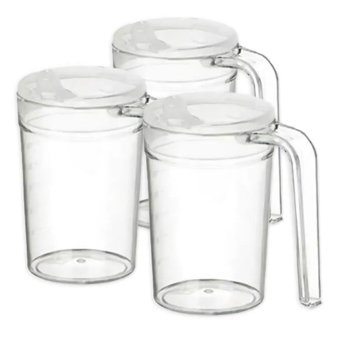 one handled cup pack of 3