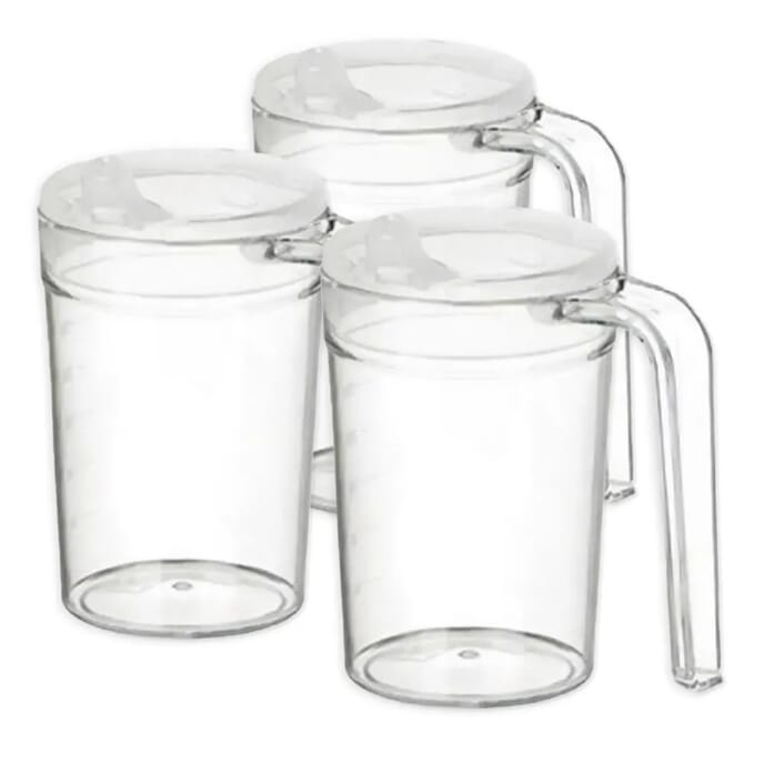 one handled cup pack of 3