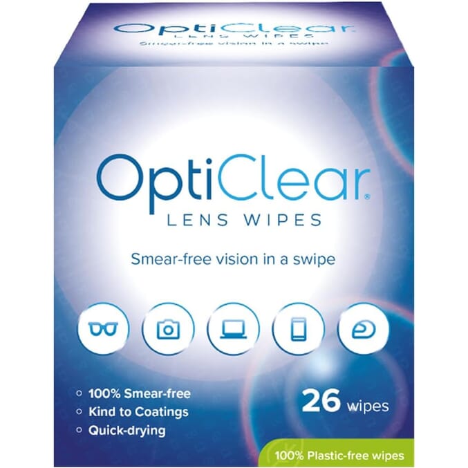 opticlear lens cleaning wipes