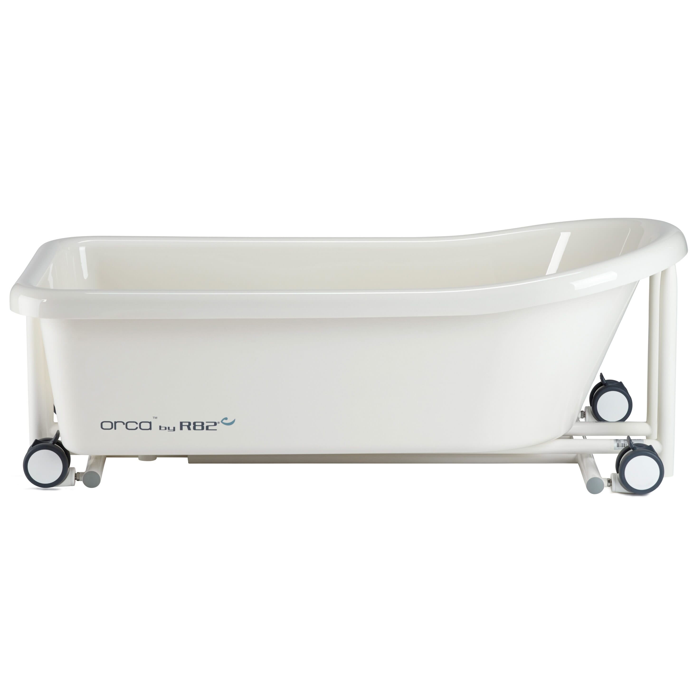 orca bath tub folded down