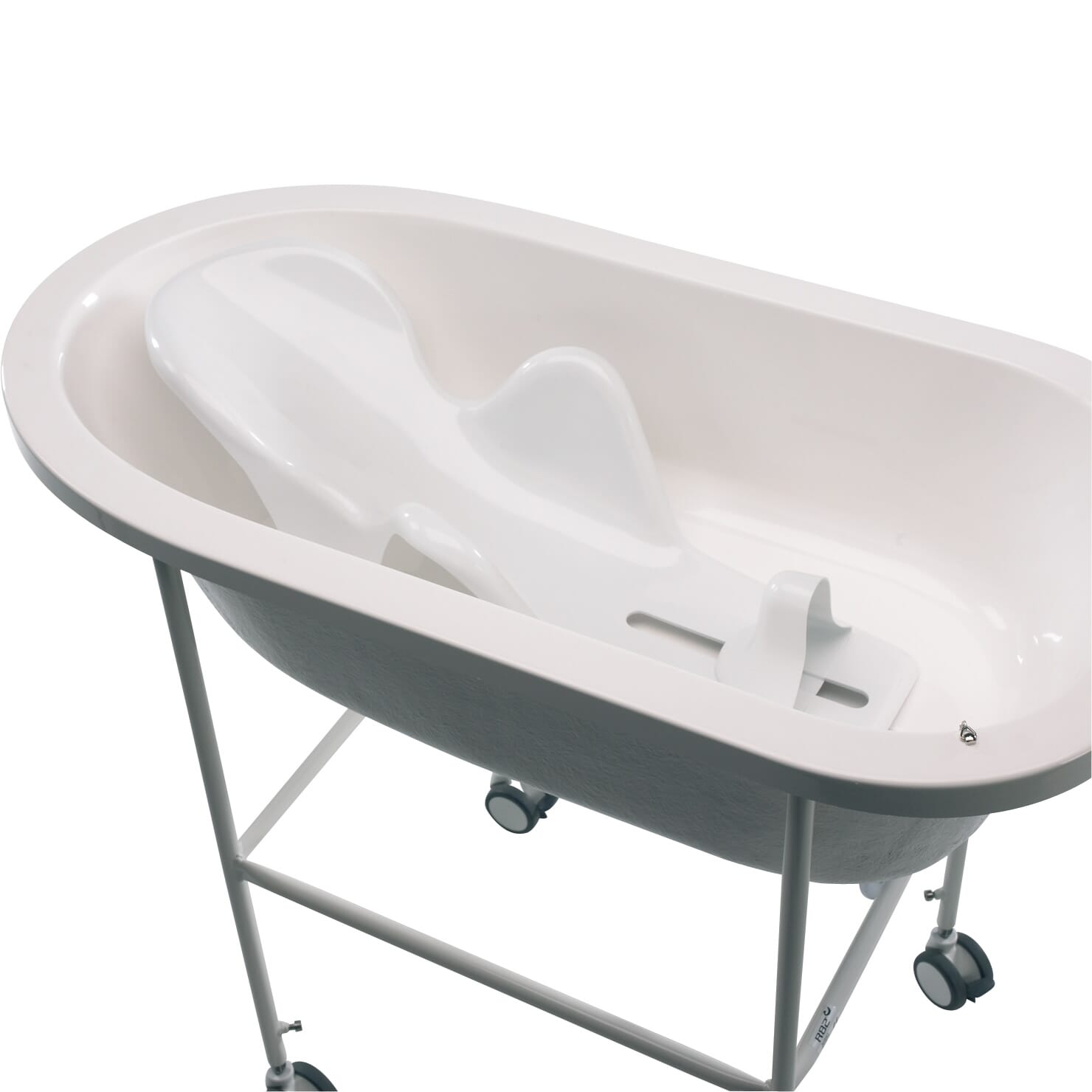 orca bathtub with penguin inside