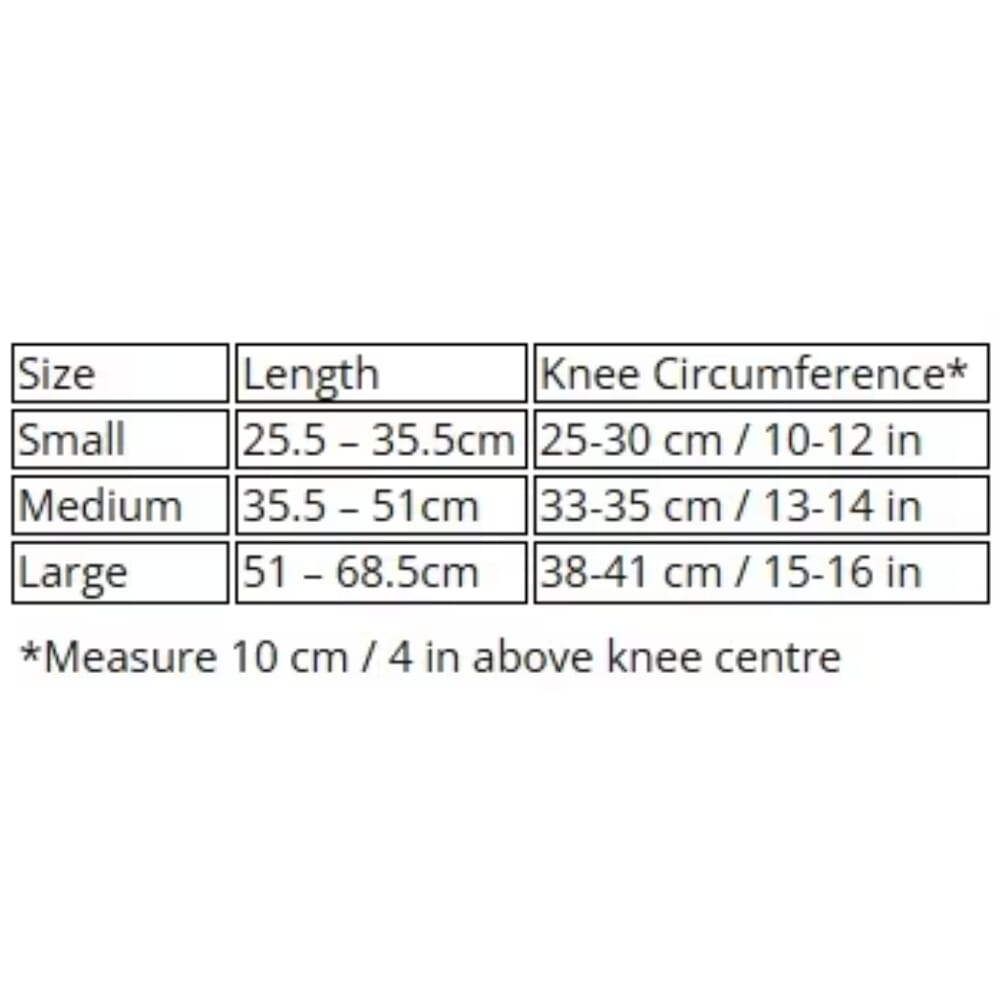 orthopro hyperex knee brace size guide