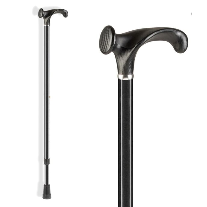 ossenberg arthritic grip handle walking stick black right