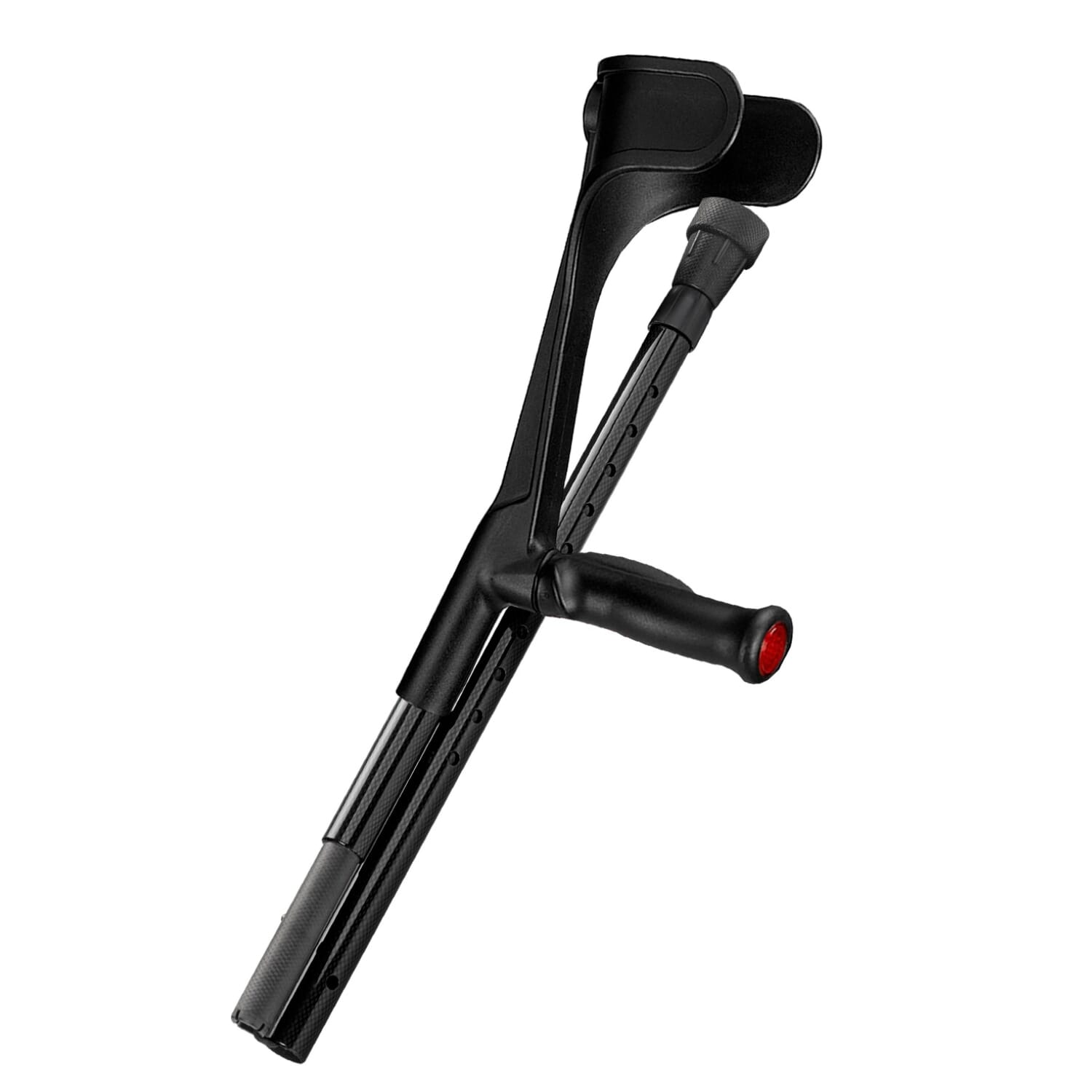 ossenberg carbon fibre comfort grip folding crutches folded
