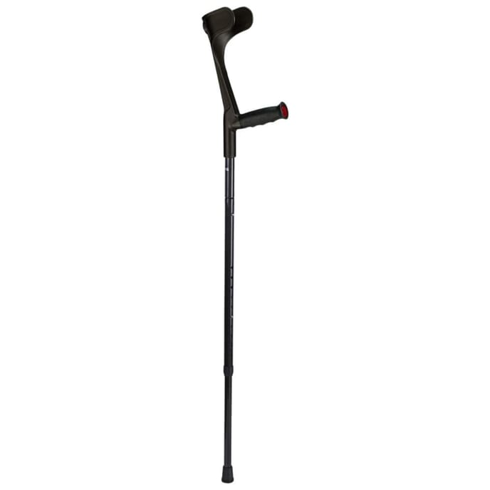 ossenberg carbon fibre folding crutches black single