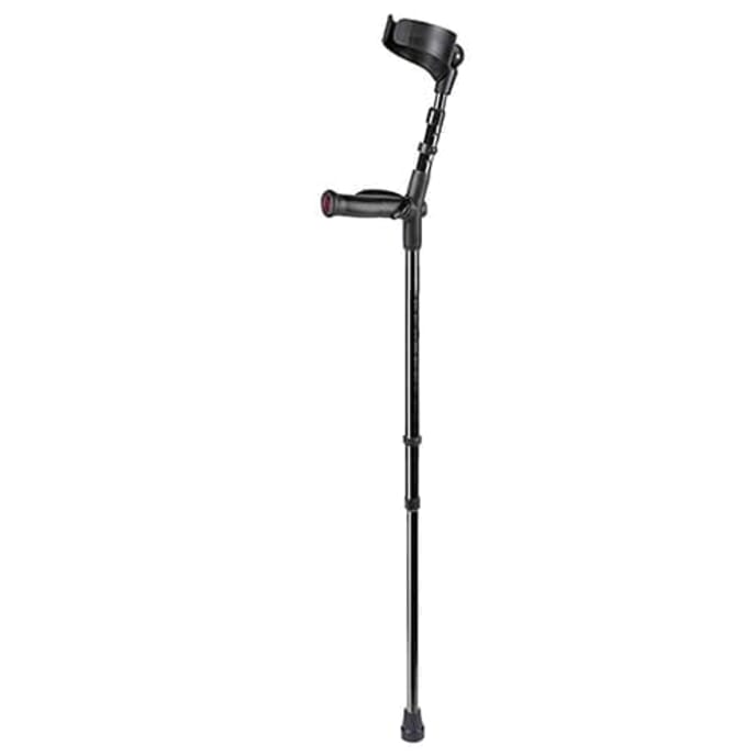 ossenberg comfort non slip crutch black left