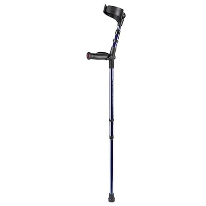 ossenberg comfort non slip crutch blue left