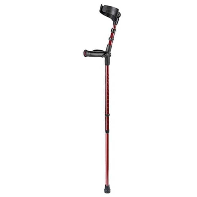 ossenberg comfort non slip crutch burgundy left