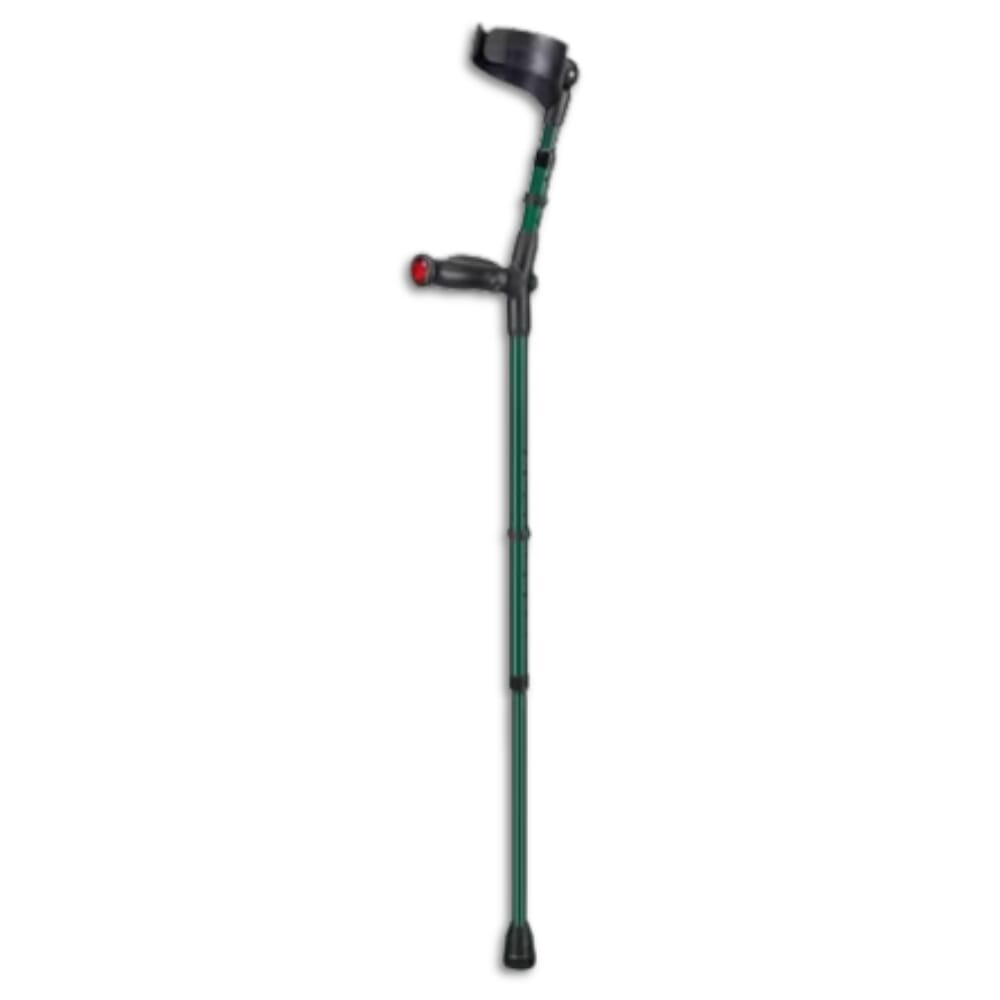 ossenberg comfort non slip crutch green left
