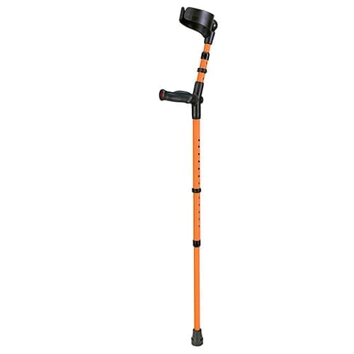 ossenberg comfort non slip crutch orange left