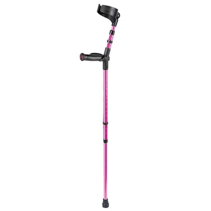 ossenberg comfort non slip crutch pink left