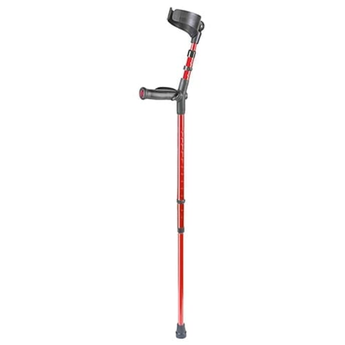 ossenberg comfort non slip crutch red left