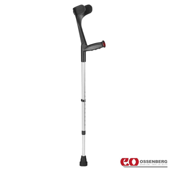 ossenberg open cuff crutches black single