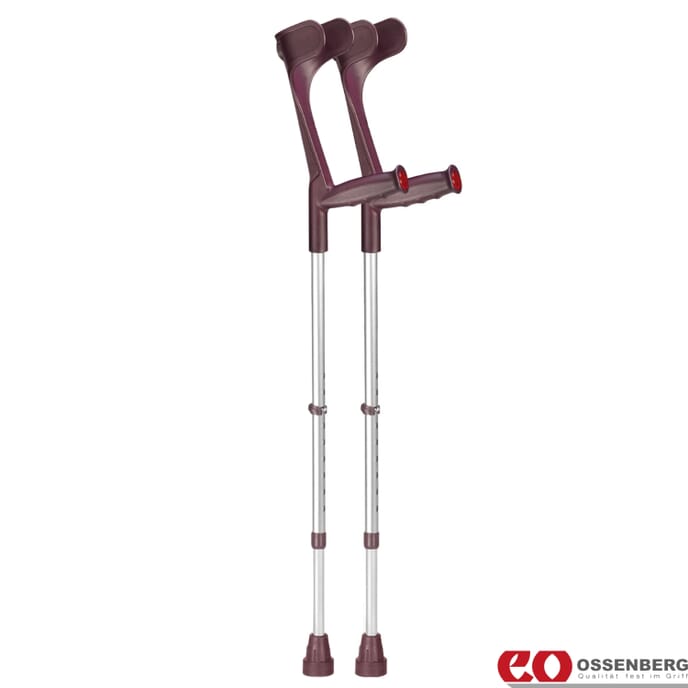 ossenberg open cuff crutches blackberry pair