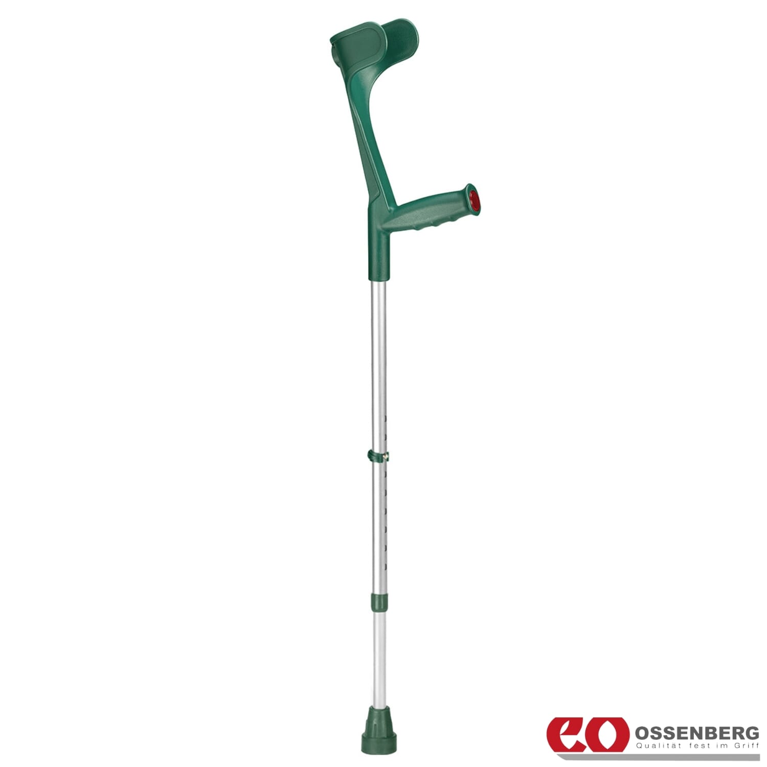 ossenberg open cuff crutches green single