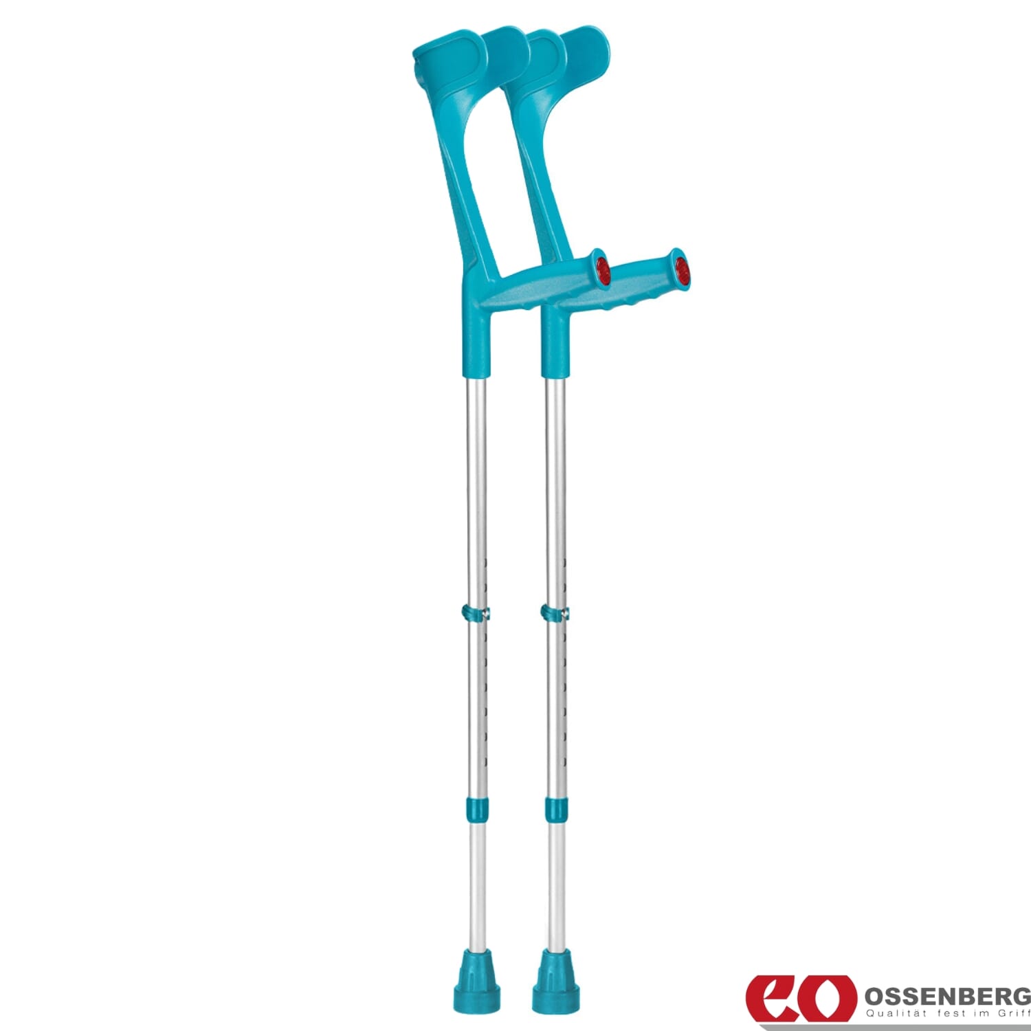 View Ossenberg Open Cuff Crutches Turquoise Pair information