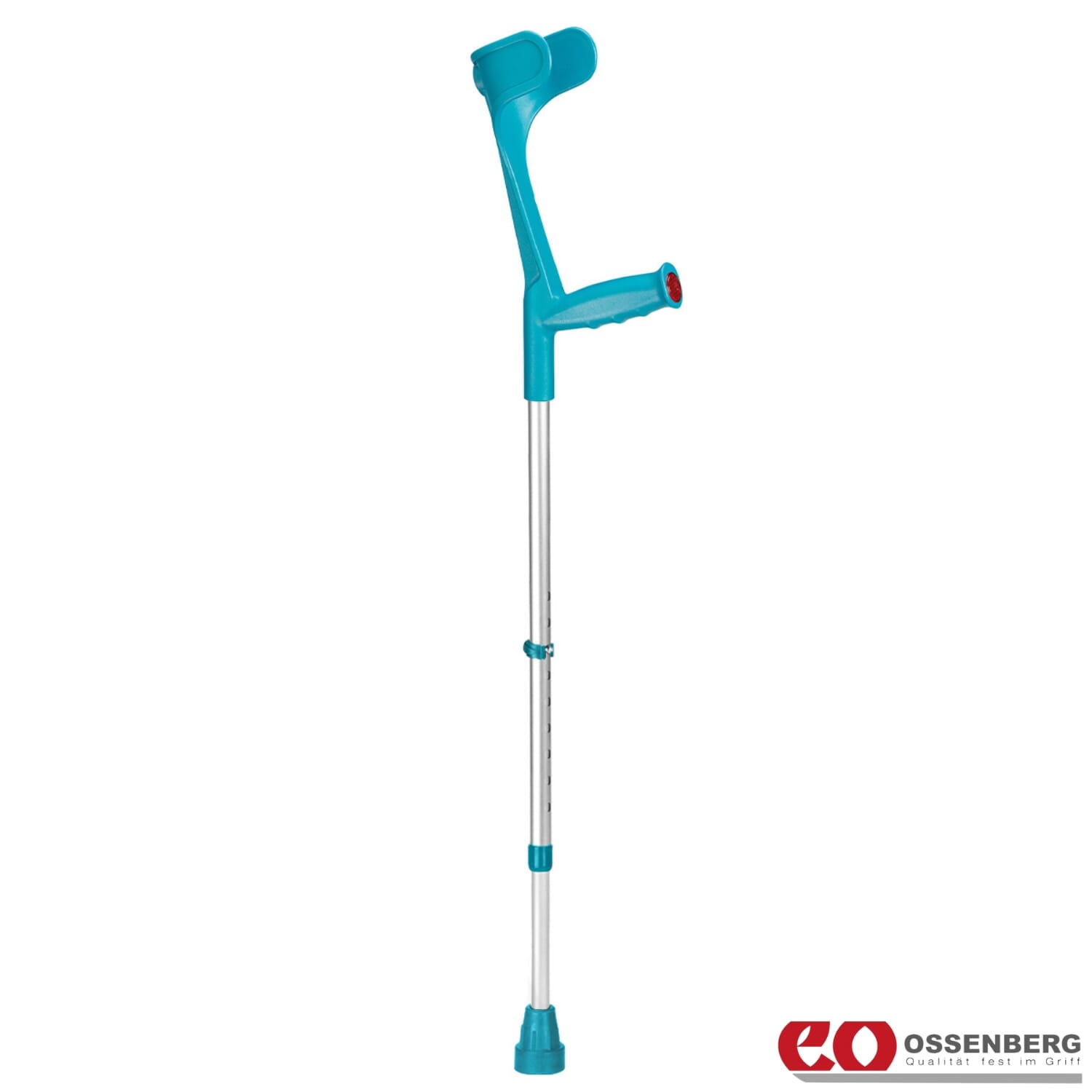 ossenberg open cuff crutches turquoise single