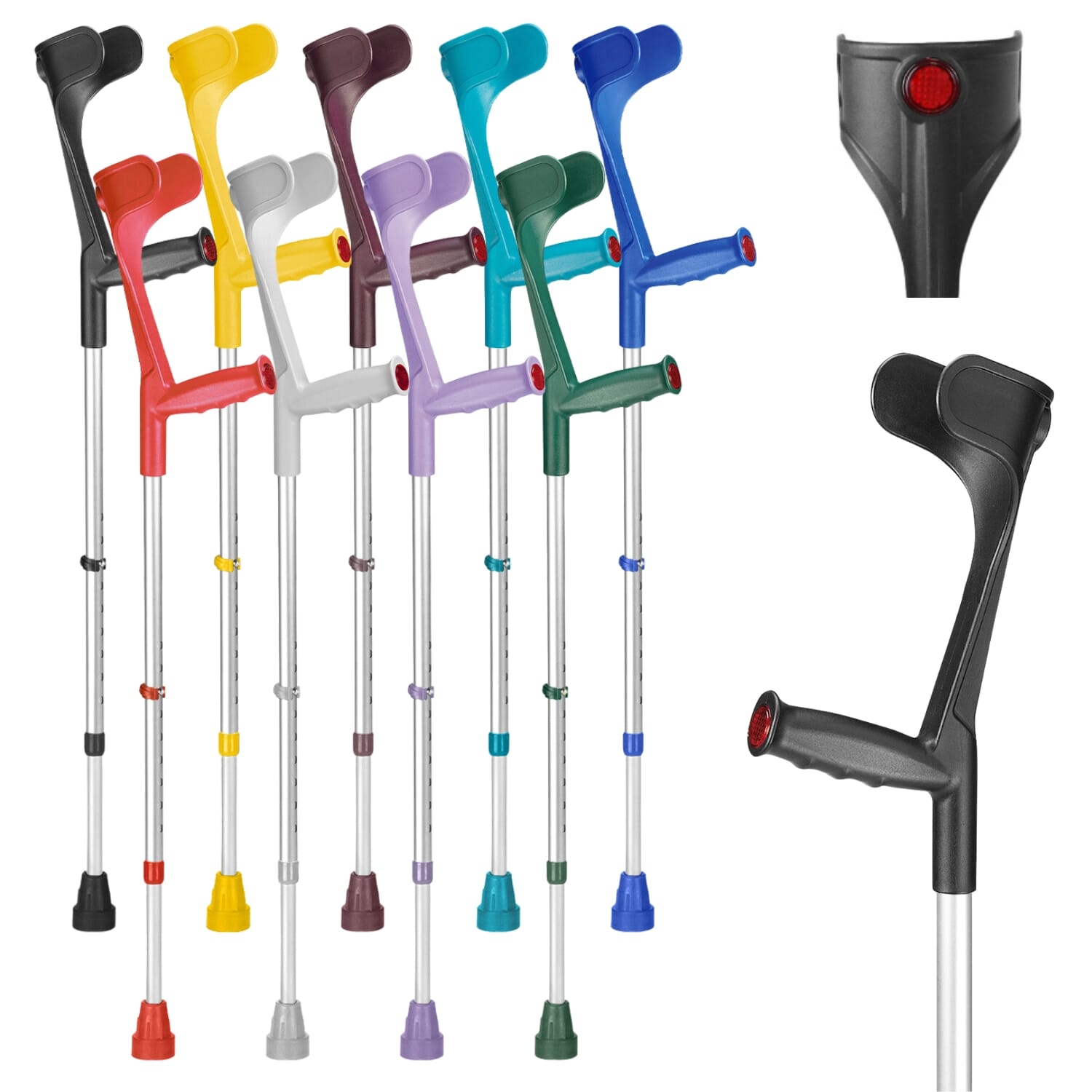 View Ossenberg Open Cuff Crutches Lilac Single information